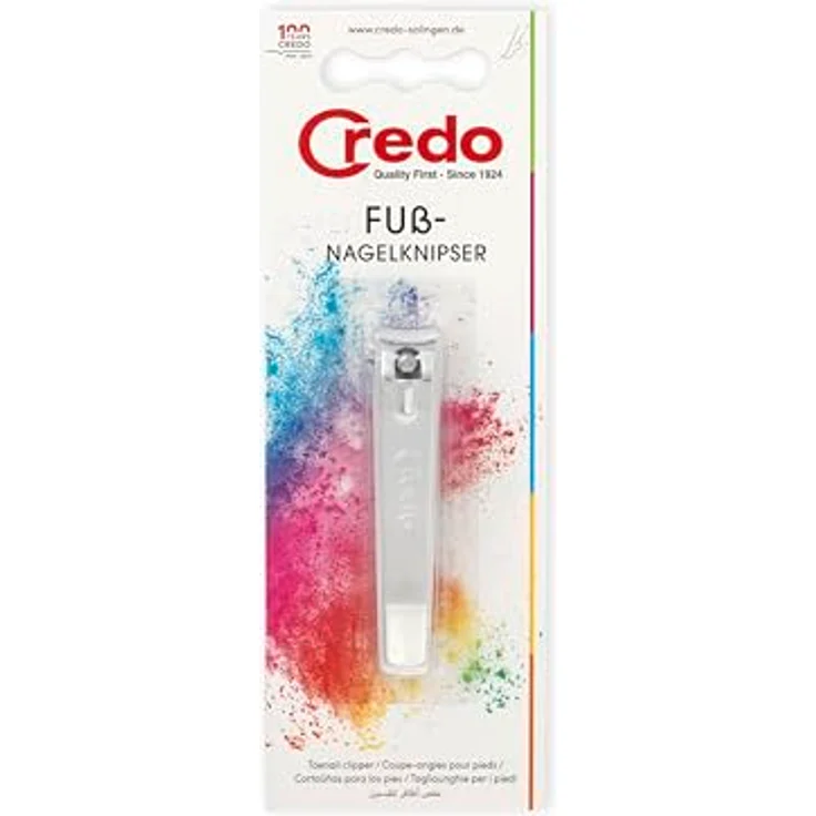 CREDO Nagelknipser 82 mm, chrom, gebogene Schneide mit hochglanzpolierter Oberfläche und kräftigem Hebel – Bild 2