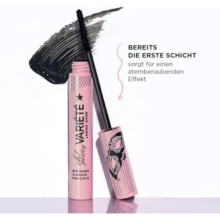 EVELINE Cosmetics Variété Oh! Mascara, voluminisierende und verlängernde Wimpern, 10 ml – Bild 6