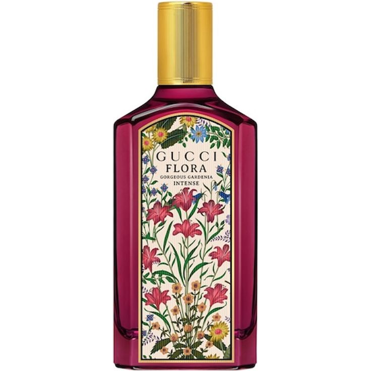 Gucci Flora Eau de Parfum Intense, Damenparfum 100 ml mit blumiger Gardenie und holziger Intensität, Fuchsia