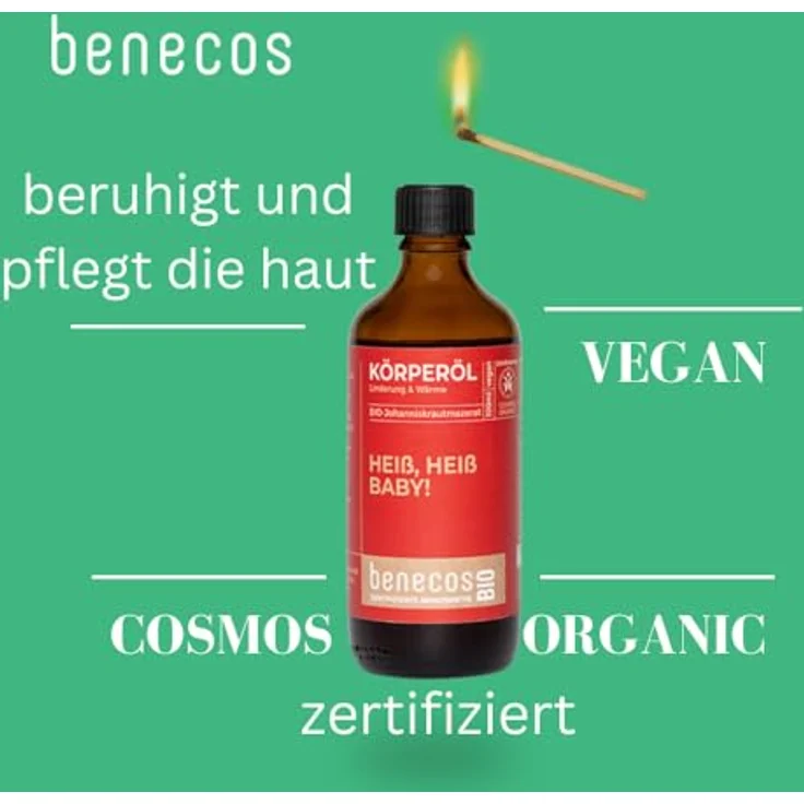 Benecos Körperöl Avocadoöl 100ml, kaltgepresstes Pflegeöl für geschädigte Haut, zieht schnell ein – Bild 4