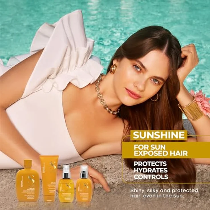 Alfaparf Milano Semi Di Lino Sunshine Hair Protective Oil, UV-Schutzöl für sonnengestresstes Haar, vegan, 125 ml – Bild 6