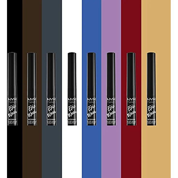 NYX Professional Makeup Epic Wear Liquid Liner, Flüssig-Eyeliner mit mattem Finish, Farbton 04 White, 3.5 ml – Bild 7