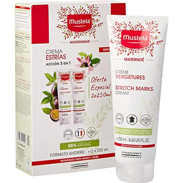 Mustela Must.9 Mes.Pr.Estri Cr.250Dup, Bodylotion Doppelpack 250 ml, hochwertige Qualität
