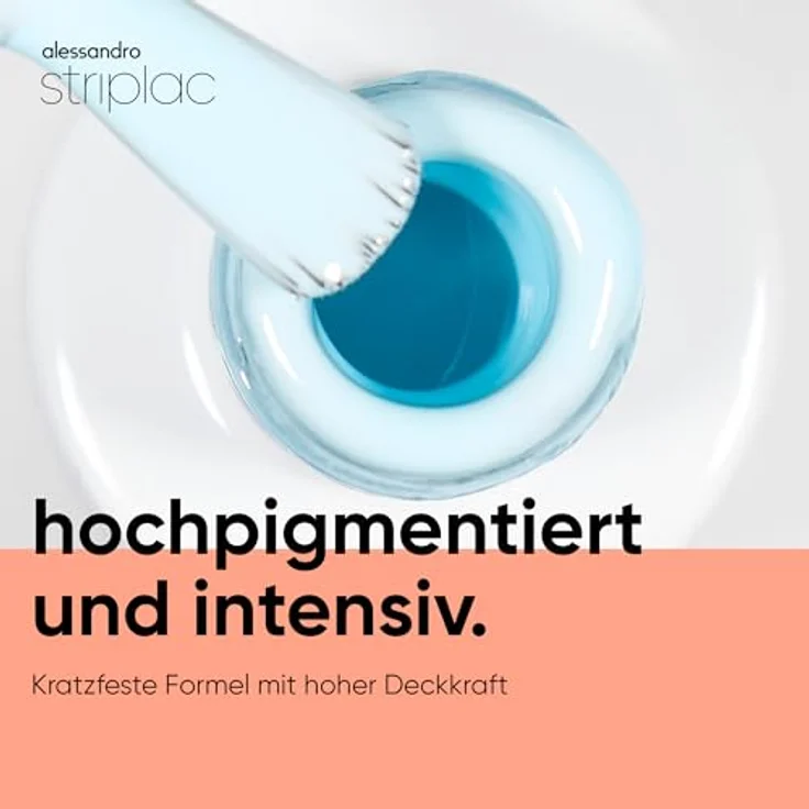 alessandro Striplac UV-Nagellack Blueberry Slush, kratzfest & deckend bis zu 15 Tage, schonende Abziehtechnologie, vegan, pastell-blau, 6,5ml – Bild 3
