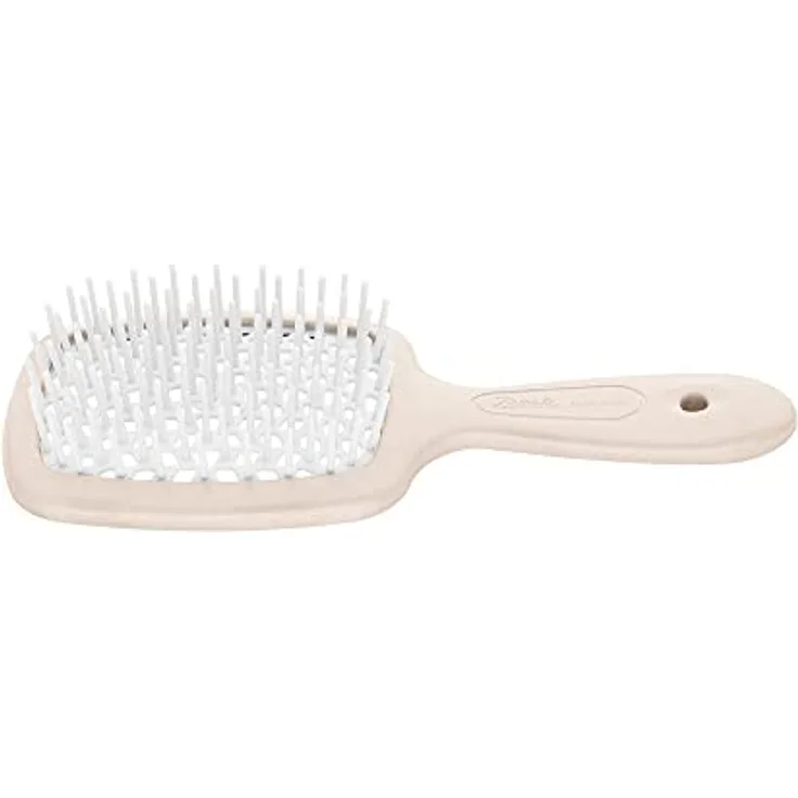 Janeke Superbrush große flache Bürste für das Haar, 20,3 x 8,5 x 3,1 cm, geeignet für nasses Haar und schonendes Entwirren