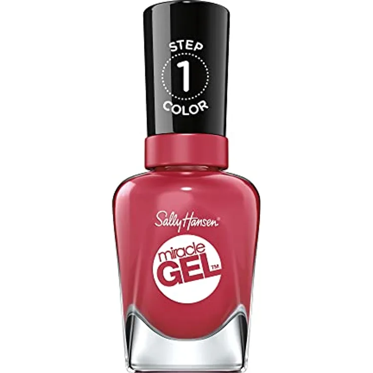 Sally Hansen Miracle Gel Nagellack, 256 Proper P-rose, Rot, 14,7 ml