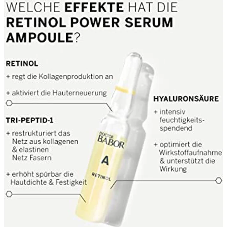 Babor Doctor Babor Power Serum Ampoules Retinol 0,3% Ampullen 14 ml – Bild 2