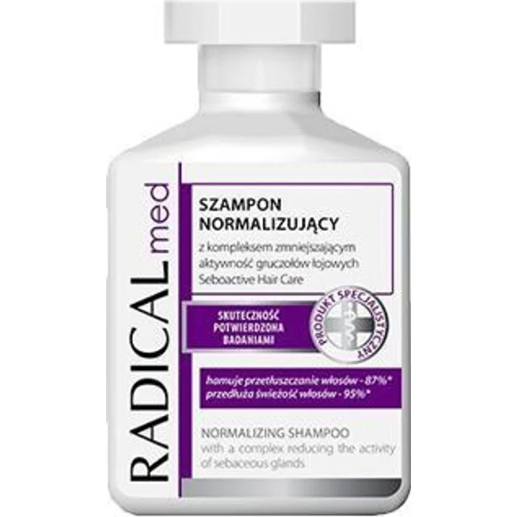 Farmona Radical Med Normalizing Shampoo, 300ml mit Seboactive Haarpflegeformel für gesunde Kopfhaut und strahlendes Haar