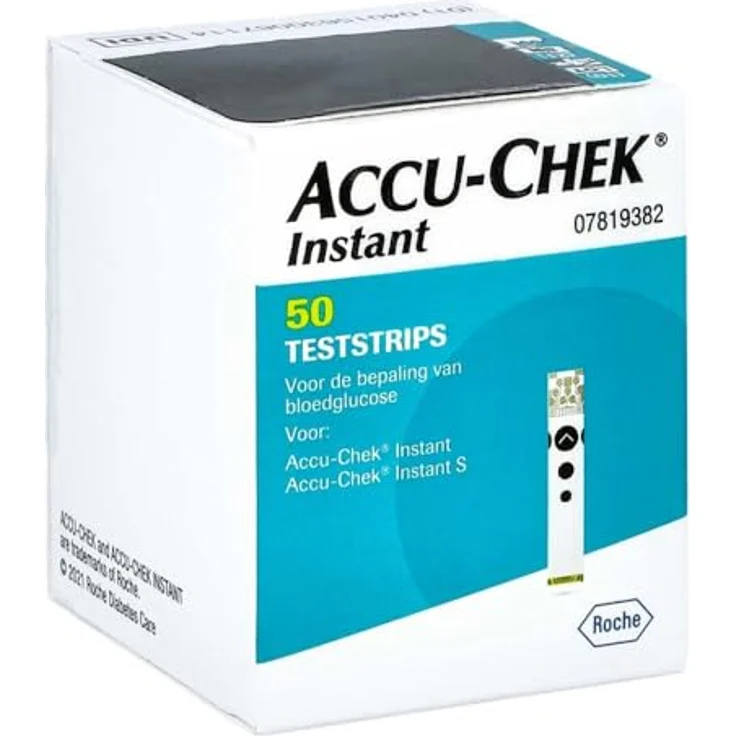 ACCU-CHEK Instant Blutzucker-Teststreifen, 50 Stück, hygienische Anwendung mit präzisen Ergebnissen – Bild 1