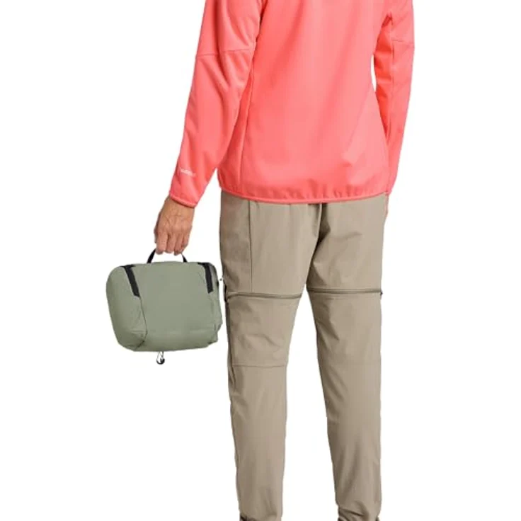 Jack Wolfskin Wandermood Washbag, strapazierfähige 5-Liter Kulturbeutel, grün – Bild 3