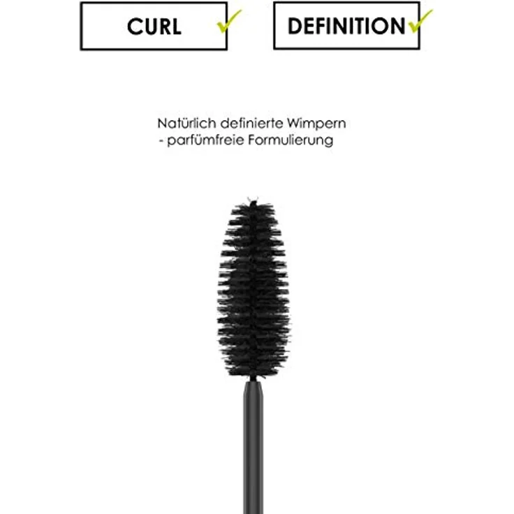 SANTE Naturkosmetik Mademoiselle Sensitive Mascara 01 Black, Schwarze Wimperntusche, Volumen & Länge, parfümfrei, Für empfindliche & sensible Augen, Vegan, 12ml – Bild 4
