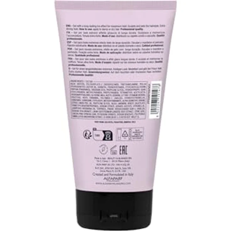ALFAPARF MILANO Frozen Gel 150ml, hochqualitatives Haarstyling Gel für starken Halt – Bild 2