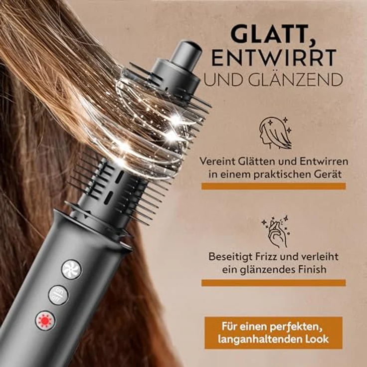Ted Hilley OmniStyle - Multistyler mit automatischer Lockenfunktion, 200 Mio. Ionen, Thermo-Control, 5-in-1 Styling und 2,5 m Kabel – Bild 7