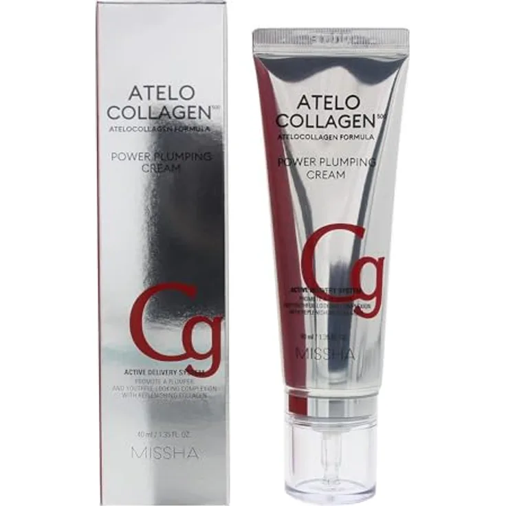 MISSHA Atelo Collagen Power Plumping Cream, 40 ml, strafft und reduziert Falten