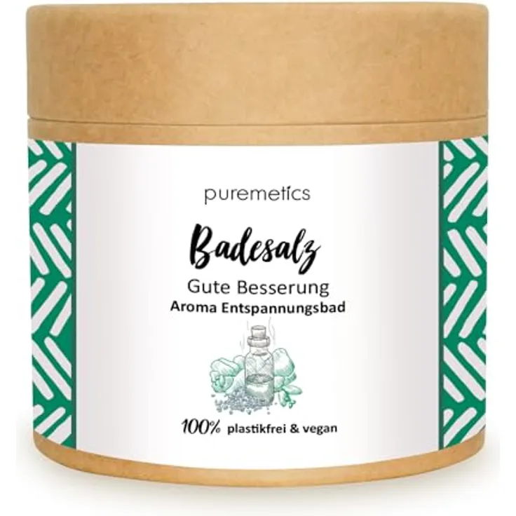 puremetics Badesalz 'Verschiede Aromen' | Totes Meer Salz | Aromatisiert | 400 g | Entspannungsbad | Aromatherapie (Gute Besserung)