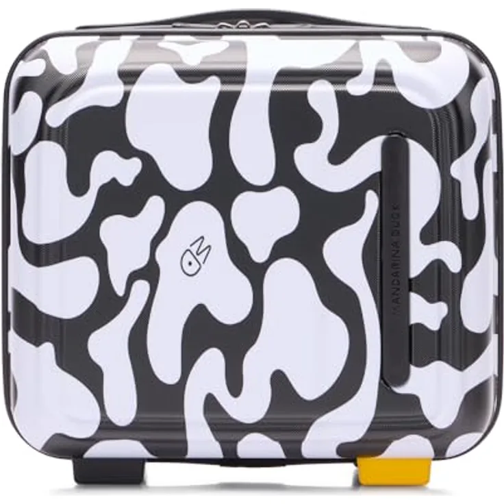 Mandarina Duck LOGODUCK Moire Beauty CASE, Beauty Case in rigido policarbonato mit alltäglicher Organisation, verstellbarer und abnehmbarer Tragegurt, Smart Sleeve für Koffer-Integration