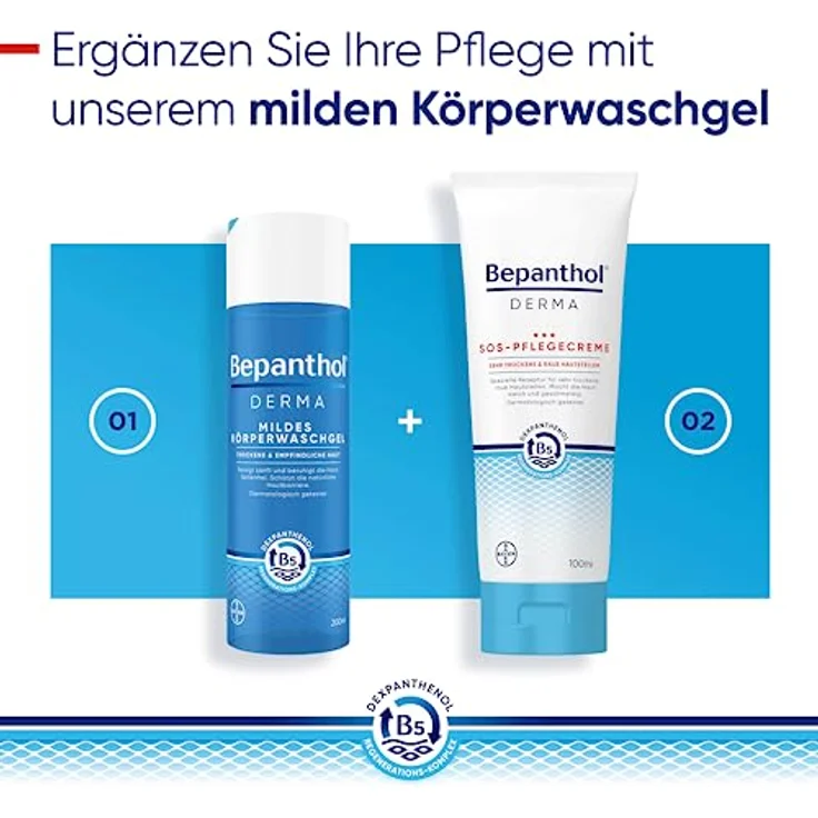Bepanthol Derma SOS-Pflegecreme, intensive Feuchtigkeitscreme für sehr trockene Haut, 30 ml – Bild 13
