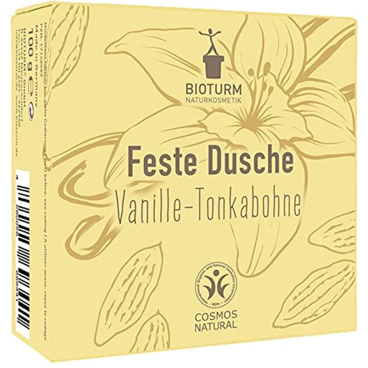 Bioturm Naturkosmetik Feste Dusche Vanille Tonkabohne 100 g – Bild 2