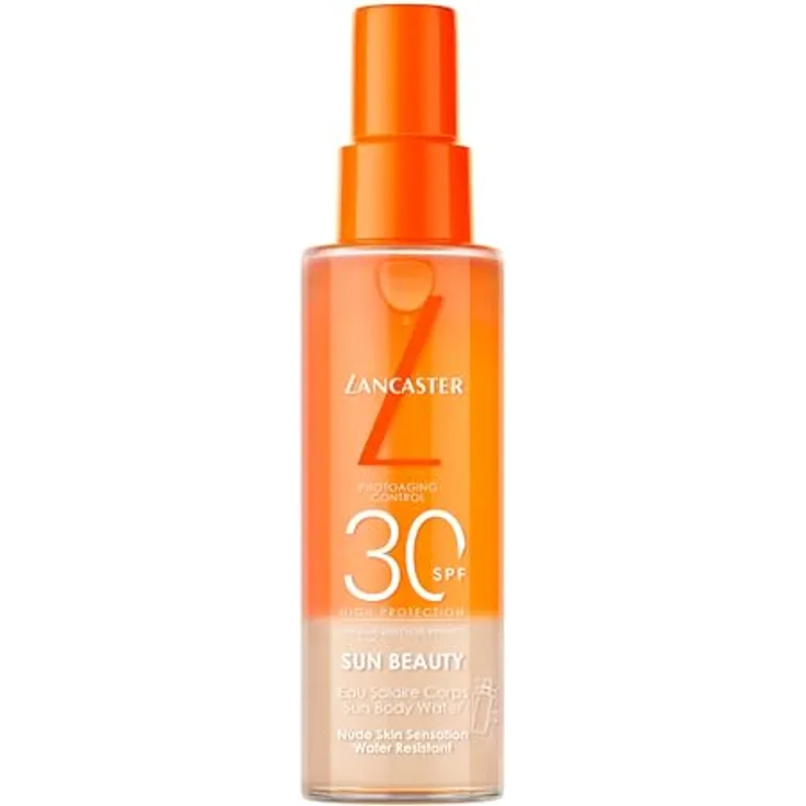 Lancaster Sun Beauty Sun Body Water SPF30, 100 ml - Sonnenschutz für alle Hauttypen, mit Benufilter, hydratisierend, nicht fettend