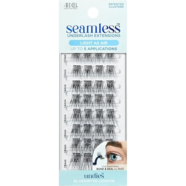 Ardell Seamless Underlash Extensions Light as Air Refill, 1er-Pack - Leichte Verarbeitung, anpassbare Fasern in 4 Längen, nahtlose Mischung, Make-up-Accessoires – Bild 1