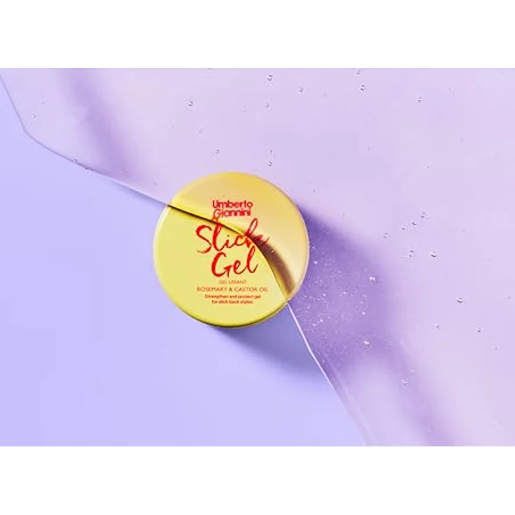 Umberto Giannini Strong Curls Rosemary & Castor Oil Slick Gel, 50 ml, Haargel mit Biotin und Rosmarinöl, vegan, sulfatfrei, parabenfrei – Bild 2