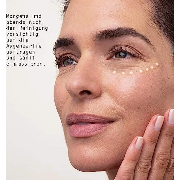LOGONA [moisture lift] Straffende Serum-In Augencreme, reduzierte Linien & Falten, 15 ml für normale & trockene Haut – Bild 4