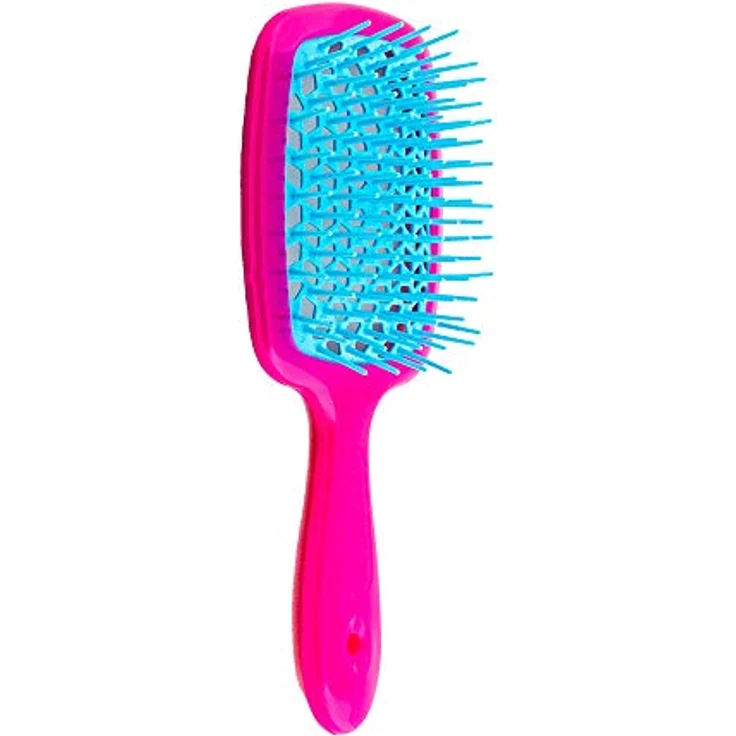 Jäneke Superbrush Bürste Fuxia Fuchsia mit türkis-blau Igel - 55 gr. – Bild 2