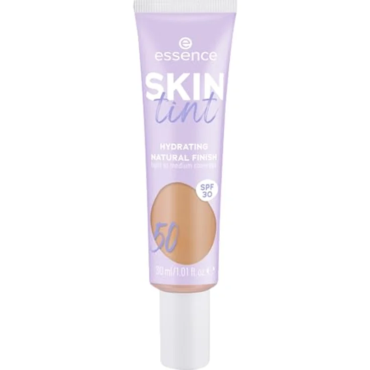 Essence SKIN TINT getönte Feuchtigkeitscreme mit SPF 30, modulierbare Deckkraft, vegan, Farbe #50, 30g – Bild 1