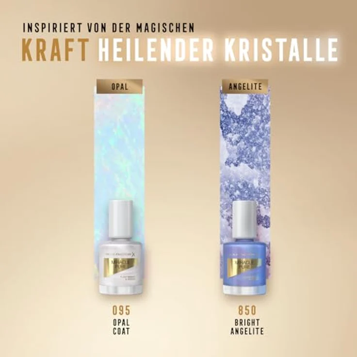 Max Factor Miracle Pure, langanhaltender Nagellack 850 Bright Angelite, 12 ml mit veganer Formel und glänzendem Finish – Bild 6