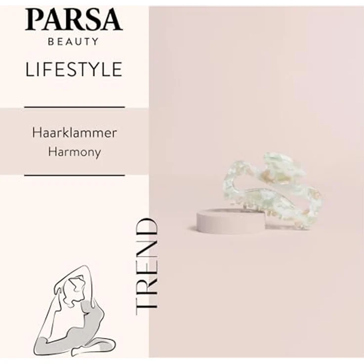PARSA BEAUTY LIFESTYLE Pure Balance Haarklammer, Zeitloses Design für elegante Hochsteckfrisuren, sicherer Halt und vielseitig einsetzbar – Bild 2