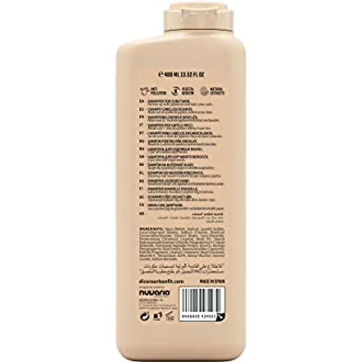 Dicora UrbanFit Beauty Curls Shampoo für lockiges Haar, 365 ml mit Jojobaöl und Moringa, feuchtigkeitsspendend und silikonfrei – Bild 2