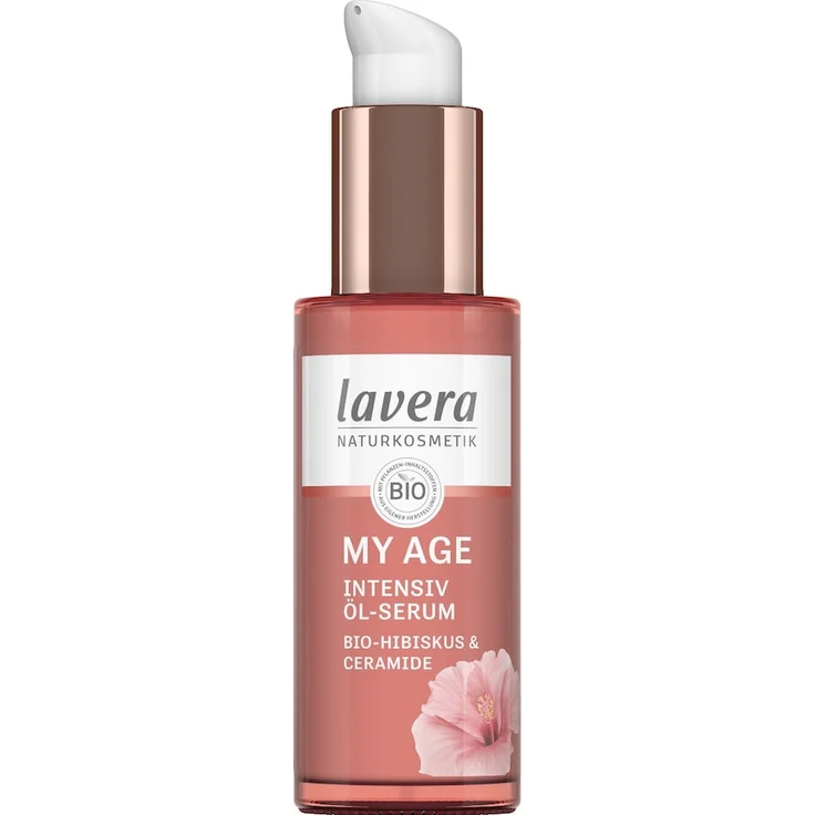 lavera MY AGE Öl-Serum, Anti-Aging Gesichtsserum mit Bio-Hibiskus und Ceramiden, 30 ml