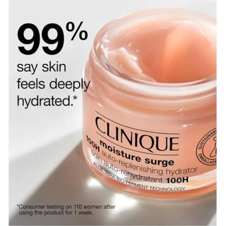 Clinique Moisture Surge 100H Auto Replenishing Hydrator with Aloe Vera Bio Ferment Gesichtscreme 15 ml – Bild 2