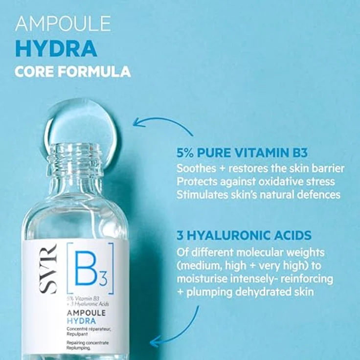 SVR Serum [A] [B3] [C] Ampoule Hydra [B3] 30 ml, mit pflegender Wirkung  – Bild 4