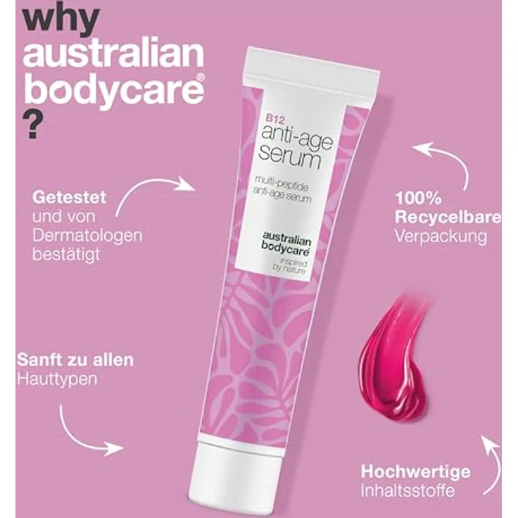 Australian Bodycare B12 Gesichtsserum, 30 ml, festigend mit intensiver Feuchtigkeitspflege und Hautverjüngung – Bild 4