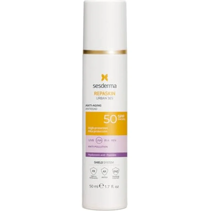 Sesderma Repaskin Urban 365, Gesichtsserum Anti-Aging, 50 ml, schützt vor Umwelteinflüssen, reduziert feine Linien und Falten, verbessert Hautelastizität – Bild 1