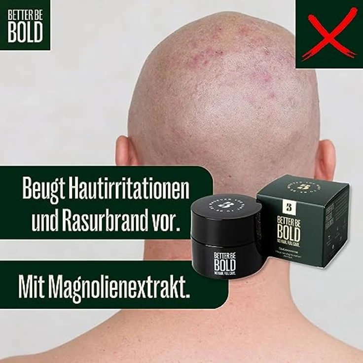 BETTER BE BOLD Kopfhautpflege No Hair. Full Care. Glatzencreme 50 ml – Bild 5