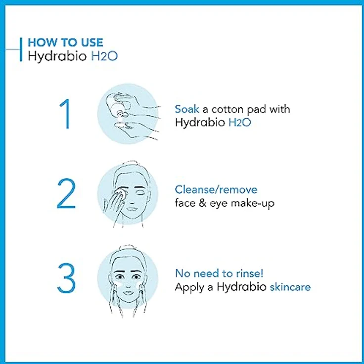 Bioderma Hydrabio H2O Solution Micellaire Lotion 100 ml, für trockene und empfindliche Haut geeignet – Bild 3