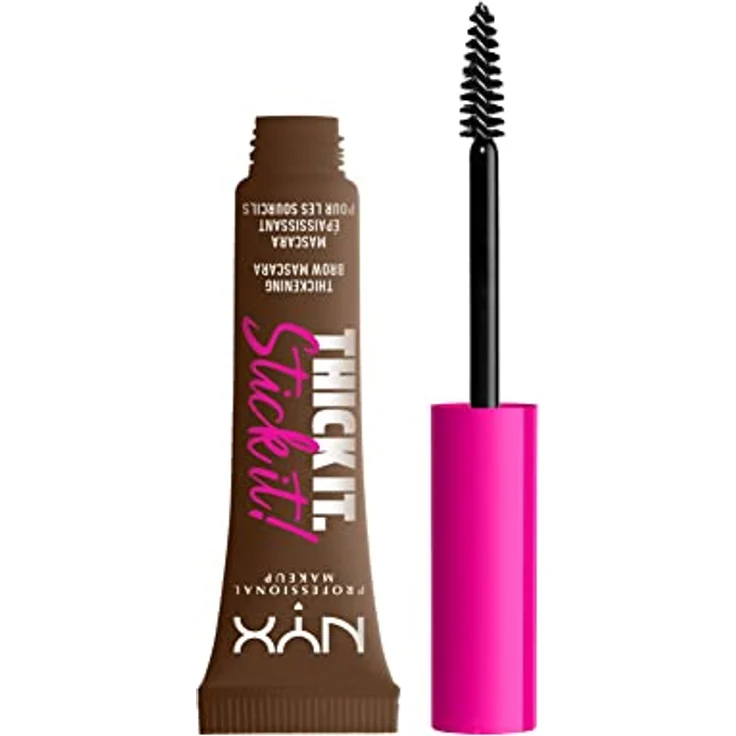 NYX Professional Makeup Thick it. Stick it! Thickening Brow Mascara Augenbrauengel 7 ml Nr. 06 - Brunette – Bild 1