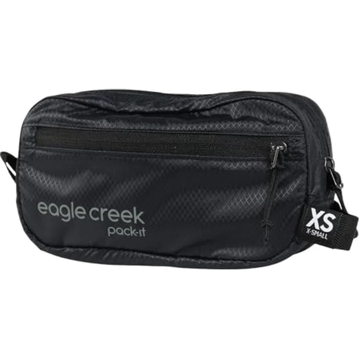 Eagle Creek Pack-It Kulturbeutel XS, 20 cm x 6 cm x 10 cm, schwarz, 100% Polyester – Bild 1