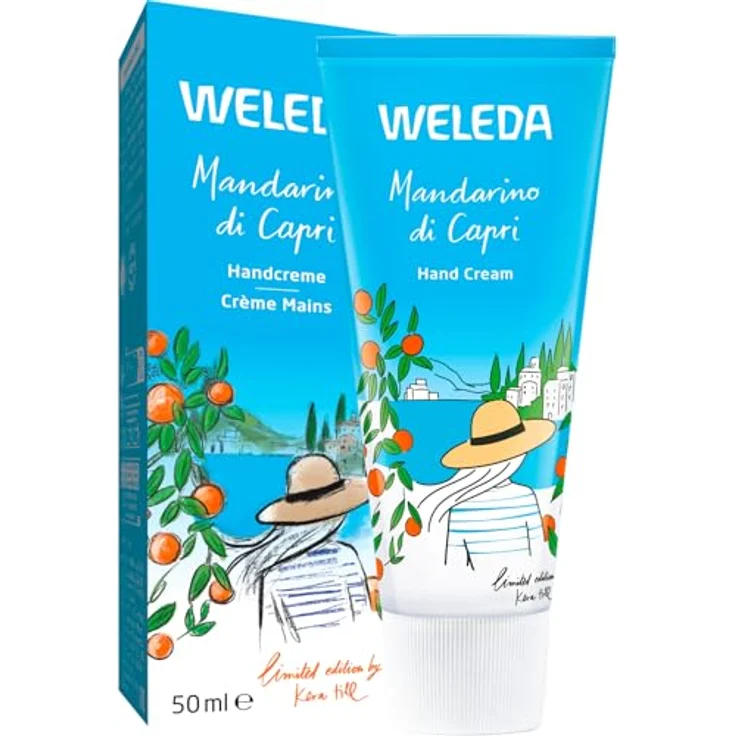 WELEDA Bio Mandarino di Capri Handcreme - Vegan, 50ml, mit Mandarine/Rosmarin Duft, für trockene Hände – Bild 1