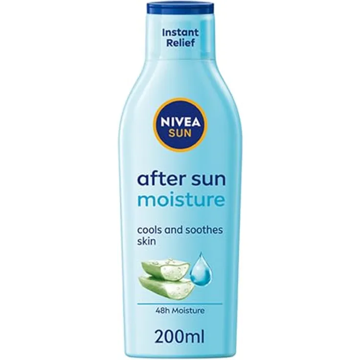 Nivea After Sun Lotion mit Aloe Vera, 200ml feuchtigkeitsspendende After-Sun-Pflege
