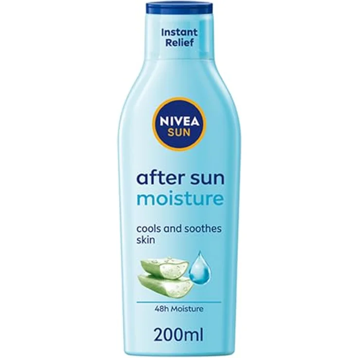 Nivea After Sun Lotion mit Aloe Vera, 200ml feuchtigkeitsspendende After-Sun-Pflege – Bild 1