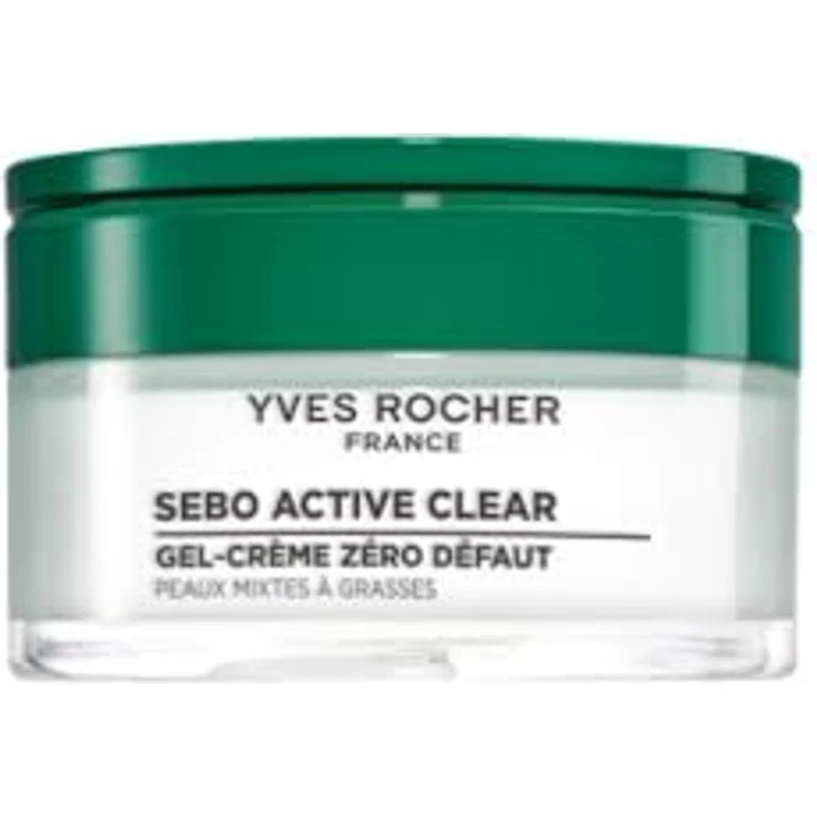 Yves Rocher SEBO ACTIVE CLEAR Zero Blemish Gel-Creme, Anti-Pickel & Mattierend, 91% Natürlicher Ursprung, 50ml – Bild 1