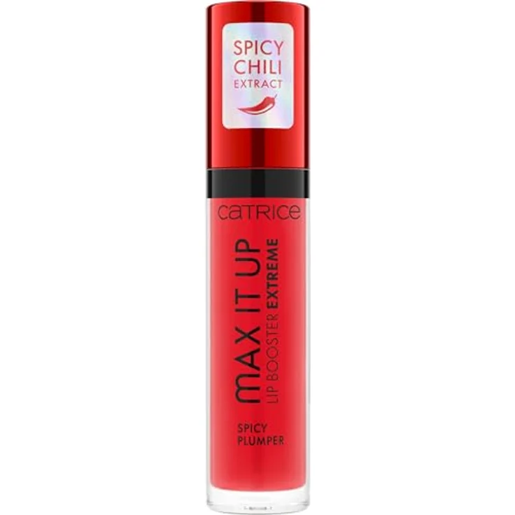 Catrice Max It Up Lip Booster Extreme, Nr. 010, Rot, pflegend, Extremes Volumen, kühlend, glänzend, transluzent, vegan, ohne Parabene, ohne Mikroplastikpartikel, Nanopartikel frei, 1er Pack (4ml) – Bild 2