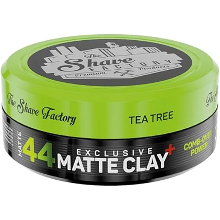 The Shave Factory Premium Pomade 44 Comb-Over Power, 150ml – Haarpomade mit starkem Halt, mittlerem Glanz, wasserbasiert und leicht auswaschbar