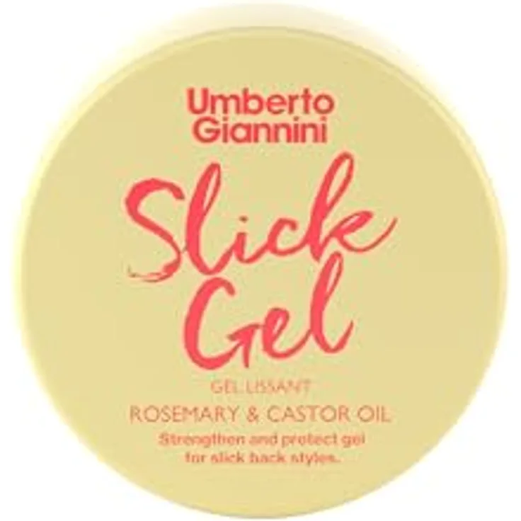 Umberto Giannini Strong Curls Rosemary & Castor Oil Slick Gel, 50 ml, Haargel mit Biotin und Rosmarinöl, vegan, sulfatfrei, parabenfrei