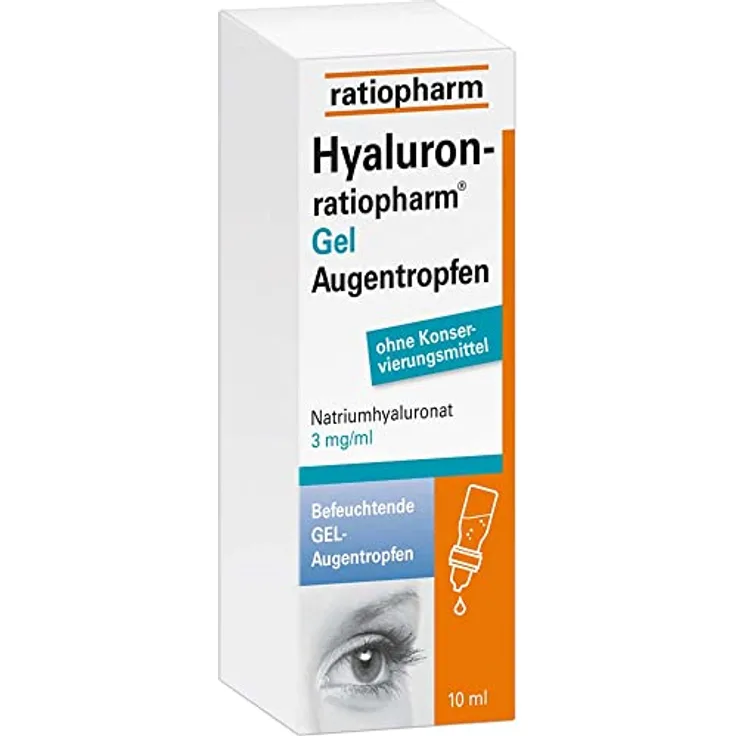 HYALURON-RATIOPHARM Gel Augentropfen 10 ml