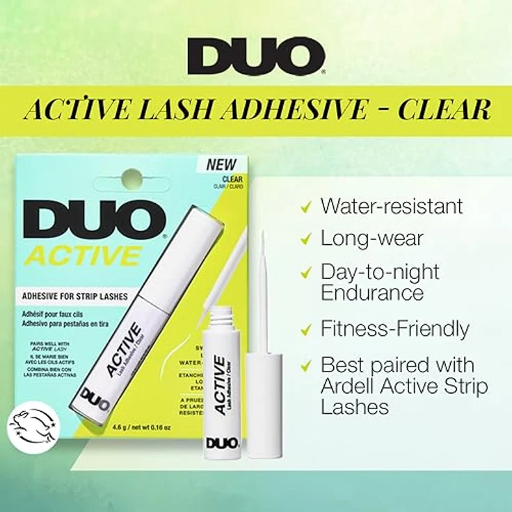 Ardell Duo Active Adhesive Clear, Wimpernkleber für künstliche Wimpern, 4.5 g, unsichtbare Haftung – Bild 2