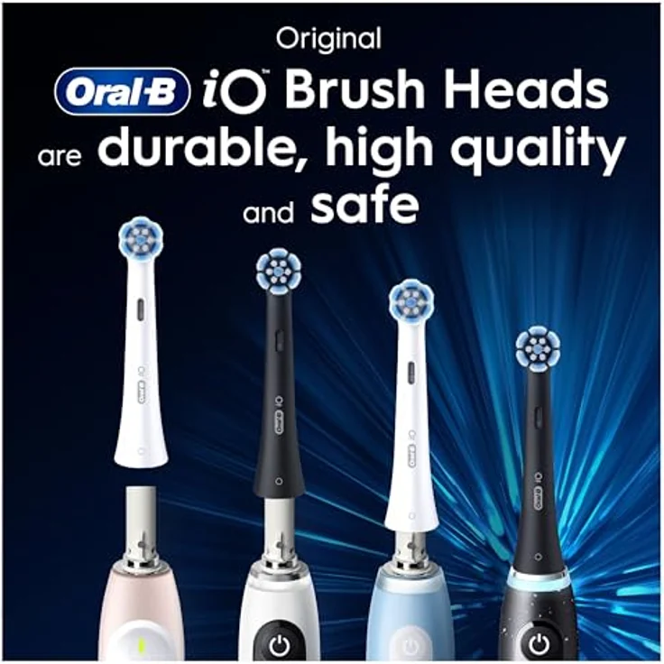 Oral-B iO Series Gentle Care Ersatzbürsten, Original runde Bürstenköpfe, für empfindliches Zahnfleisch, 3, mit farbwechselnden Borsten – Bild 8
